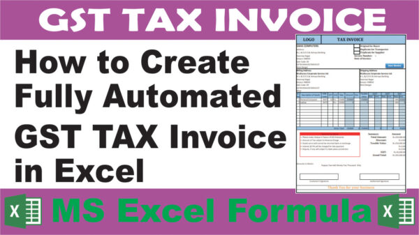 GST Billing in Excel