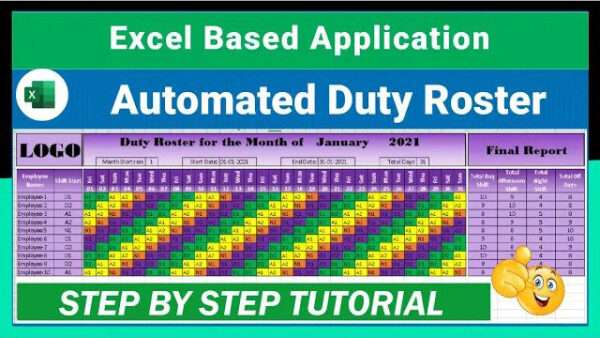 Automatic Shift Schedule in Excel