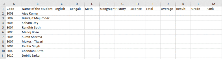 Marksheet Rank Formula in Excel | Step-by-Step Tutorial